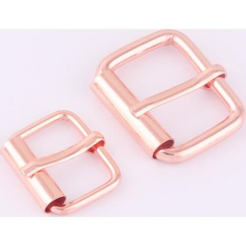 20/25mm Rose Gold Metal Adjuster Slide Strap Buckles,Purse Backpack Roll Belt Buckle Handbag Webbing Hardware Leather Bag