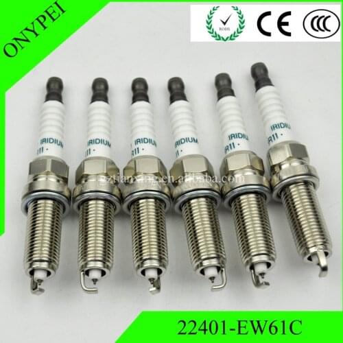 6PCS 22401-EW61C Spark Plug Dual Iridium fit for Nissan Altima Maxima Infiniti Q40 EX35 EX37 FX35 FX37 Q50 Q70 QX60 FXE22HR11
