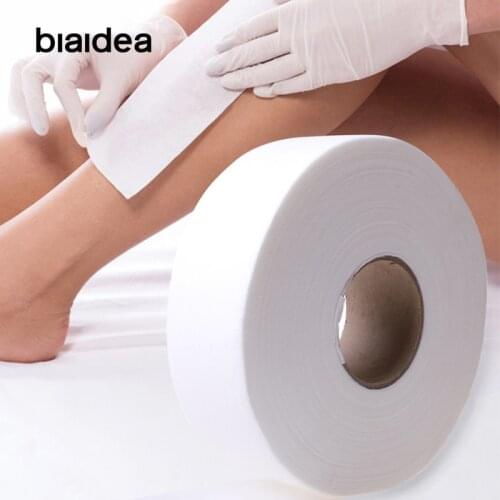 50/100yards depilatory paper hair removal Fabric wax strips Nonwoven Paper Waxing roles Pad Roll Body Cloth Beauty Tools women