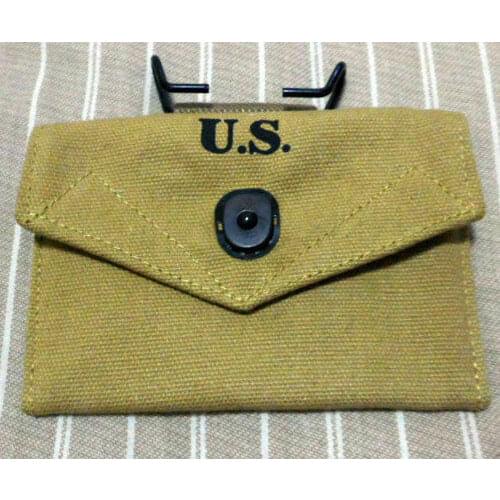 WWII US ARMY 1942 FIRST AID RIGGER POUCH BAG KHAKI CANVAS PACK armyshop2008