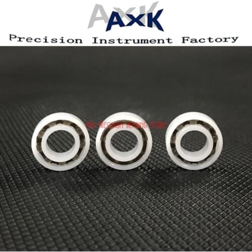 Free shipping POM Bearing 6008 6009 6010 6200 6201 6202 6203 ( 2 PCS ) Glass Balls Nylon Cage Plastic Ball Bearings Rodamientos