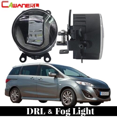 Cawanerl For Mazda MPV II (LW) 1999-2006 Car Styling LED Fog Light Daytime Running Lamp DRL White 12V High Bright 2 Pieces