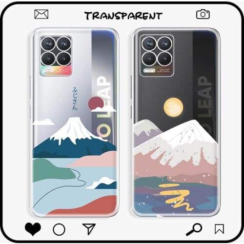 For OPPO Realme 8 Case Transparent Back Cover For OPPO Realme 8 Pro Clear Soft TPU Phone Case For Realme 8 4G Shockproof Fundas
