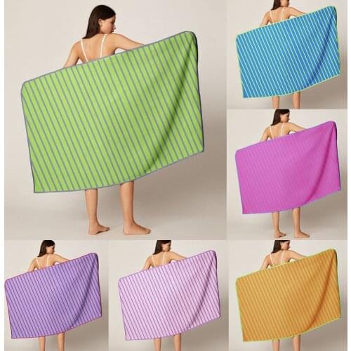 Ethnic Rainbow Colorful Colorful Striped Beach Towel Bohemian Blanket Multifunctional Towel Towel Bath Bathroom Sofa Towel