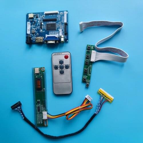 Kit Work for B133EW01 V0/V2/V3/V1 1280x800 20pin HDMI-compatible VGA 2AV DIY LCD driver panel Controller Board remote AV SCREEN