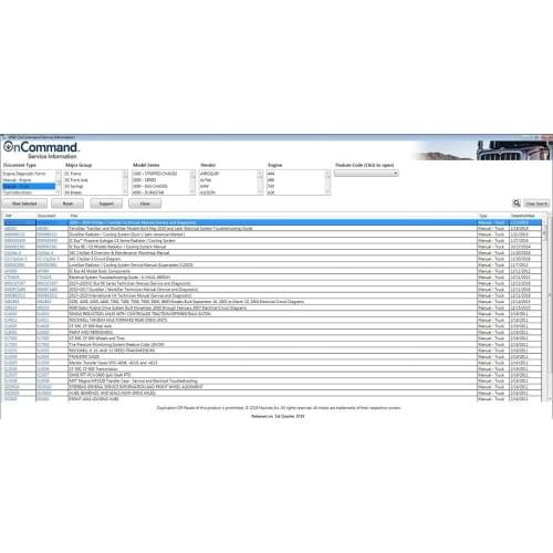 International Truck ISIS - Navistar OnCommand Service Information Q1.2020