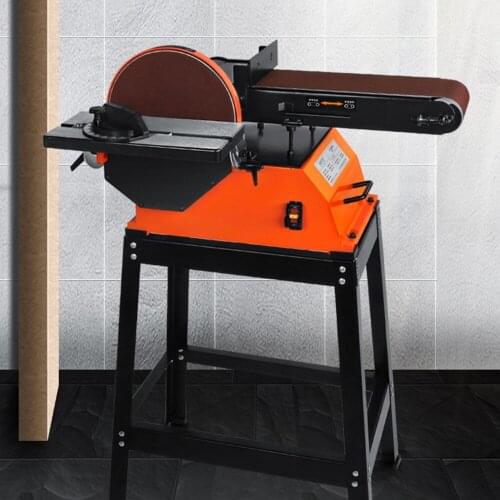 Multifunctional 6X10 Abrasive Belt Machine Table Sanding Machine Woodworking PVC Metal Belt Sander Tool Angle Polishing Machine