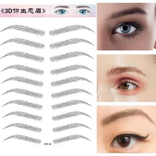 Fashion 3D Bionic Eyebrow Patch 3D Mink Hair False Eyelashes Natural/Thick Long Eye Lashes Wispy Makeup Beauty Extension Tools