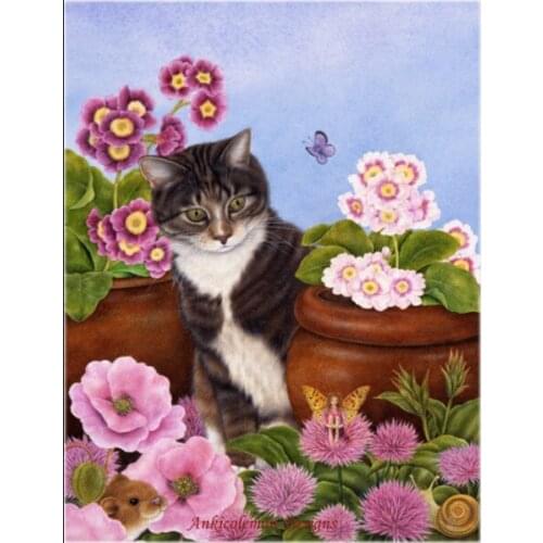 Embroidery Counted Cross Stitch Kits Needlework - Crafts 14 ct DMC Color DIY Arts Handmade Decor - Fairy Visitor