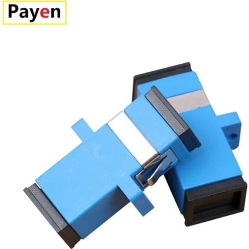 Free Shipping Wholesale 50 Pcs SC UPC Fiber Optic Connector Adapter Flange Singlemode Simplex Coupler