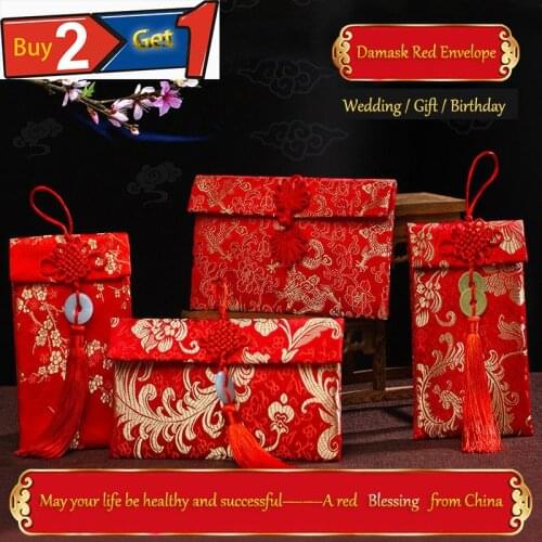 Money Pocket Red Envelope New Years Money Fabric Creative Wedding Birthday Spring Festival Million Hongbao Personality Brocade