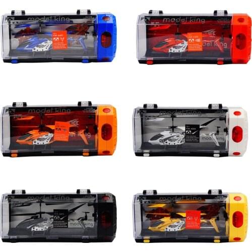 RC Helicopter 3.5CH Channel Mini R/C Drone with Gyro Crash Resistant Remote Control Toy For Boy Kid Gift Blue White Red in House