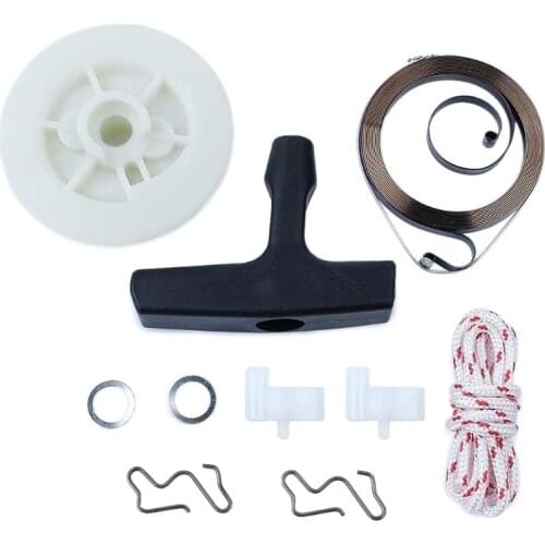 Recoil Pull Starter Spring Pulley Handle Grip Rope Kit for stIHL MS180 - MS250