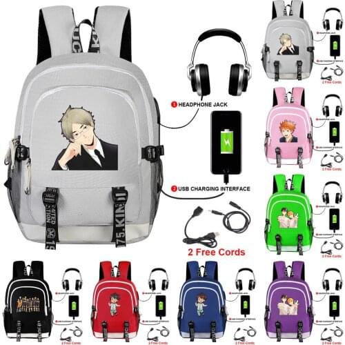 Haikyuu Mochila Bookbag Hinata Shoyo School Bags Travel Backpack Shoulder Bags School Bags For Teenage Girls