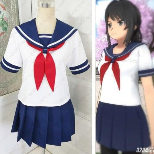 Yandere Simulator Ayano Aishi Yandere-chan Cosplay school uniform Customized
