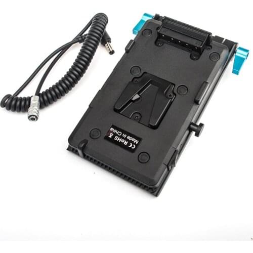 WY-VG1 Power Supply System V Mount Battery Plate Adapter with DC to BMPCC 4K/6K Cable for Broadcast SLR HD camera