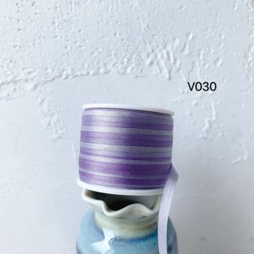 V030 A Roll Wholesale 2mm-36mm 100% Pure Silk Embroidery Ribbons Handcraft Supply Double Faced Thin Taffeta Silk Ribbon