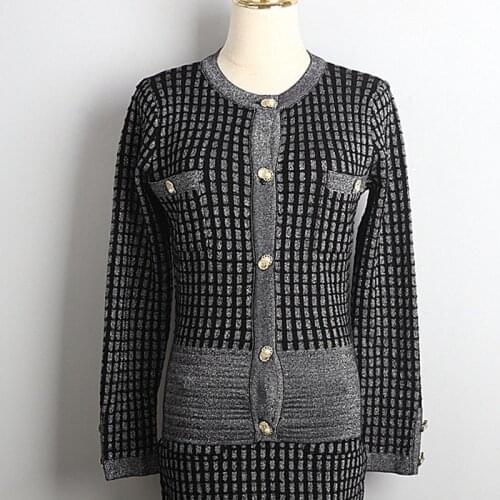 2021 Spring New Pink Runway Brand Clothes Women Knitwear Sweater Cardigan Ladies Luxury Pink Sweater Luxury Long-Sleeved Top