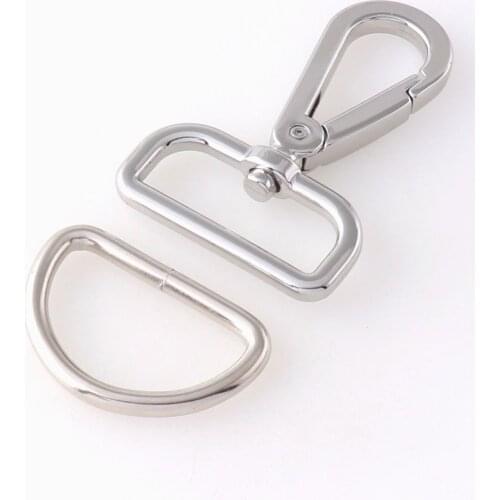 1.25" Swivel Clasp Claw For Dog Tie-out Collar Webbing D Ring Buckle Lobster Clasp Trigger Snap Handbag Hook Purse Clip Hardware