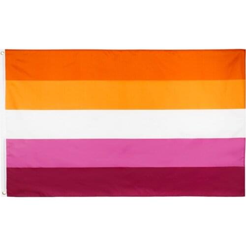 60x90cm/90x150cm 2019 Lesbian Pride Flag 2x3ft/3x5ft LGBT Banner
