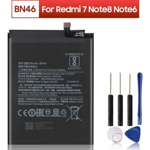 XIAOMI Original Replacement Phone Battery BN46 For Xiaomi Redmi 7 Redmi7 Redmi Note 6 Note6 redmi note 8 redmi note 8T 4000mAh