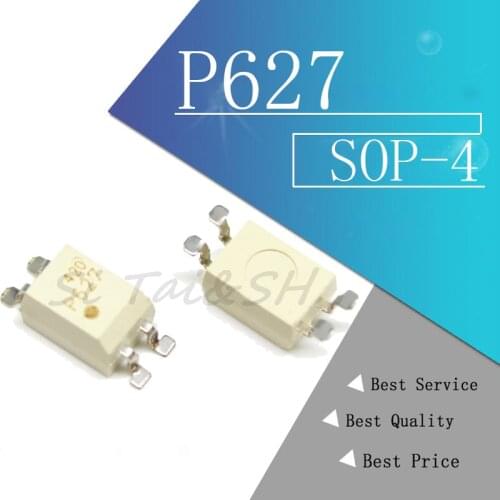 10pcs/lot P627 TLP627 TLP627-1 optocoupler Chip SOP-4 original authentic