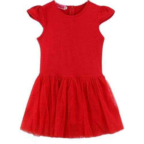 2020 childrens clothing summer Korean girl princess tide new girl red dress