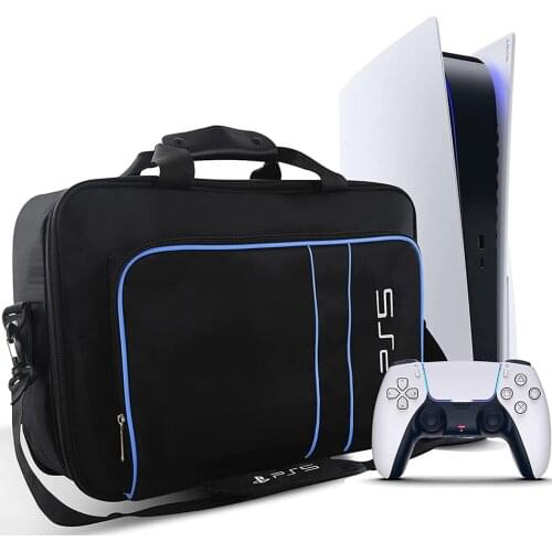 PS5 Travel Bag Storage Bag for PS5 Portable Carry Protective Case PS5 Console Canvas Shoulder Carry Bag Handbag Canvas Case