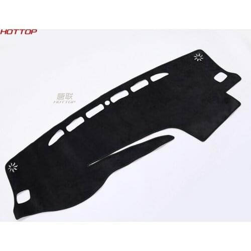 Flannel Black Car Dashboard Mat Cover Pad Mats Shade Cushion For Toyota Highlander 2015-2019