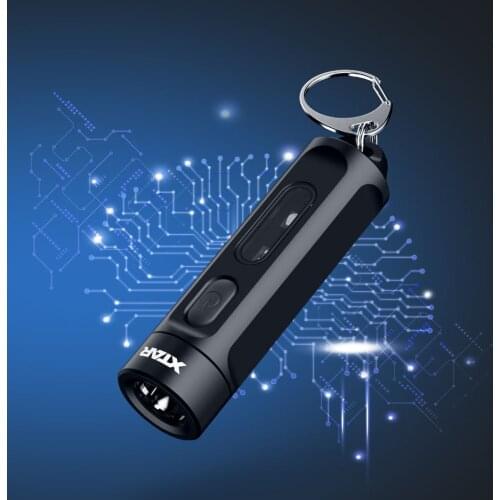 XTAR T1 ECD Light Keychain Type C Input LED UV Flashlight Ultraviolet Torch Mini UV Black Flashlight For Camping Urine Detector