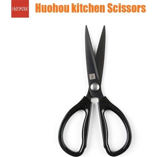 Huohou Kitchen Scissors sharped knife edge Stainless steel Rust Prevention Clippers for Smart Home kit
