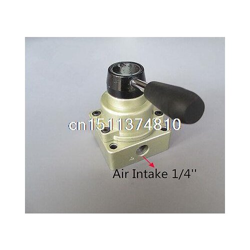HV-200D 3 Position 4 Way G1/4" Pnematic Hand Lever Valve Hand-Switching Valve
