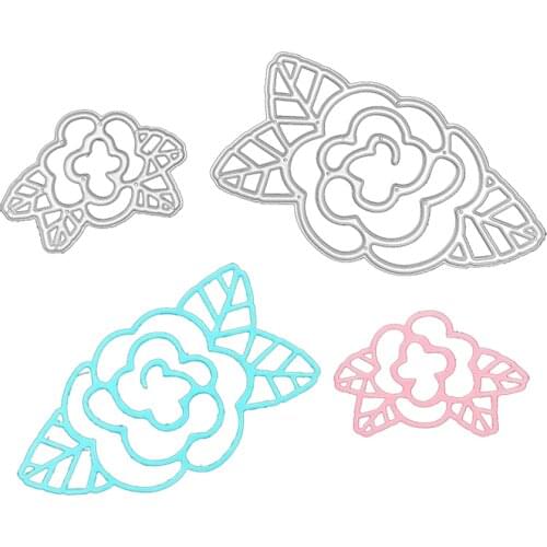 Julyarts 2pcs Flower Leaves New Cutting Dies For 2021 Natal For DIY Craft Making Lace Greeting Card Scrapbooking Album