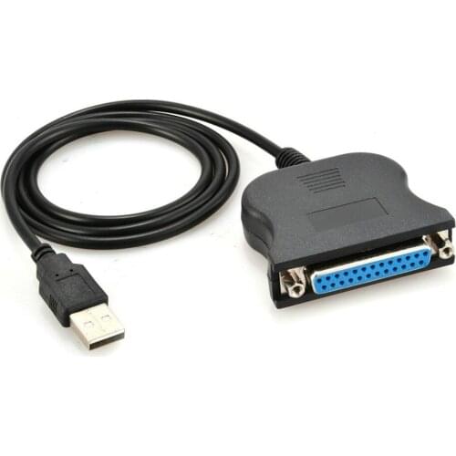 USB to 25 Pin DB25 Cable Adapter Parallel Port Printer Cable IEEE 1284 USB To Parallel Adapter Cable