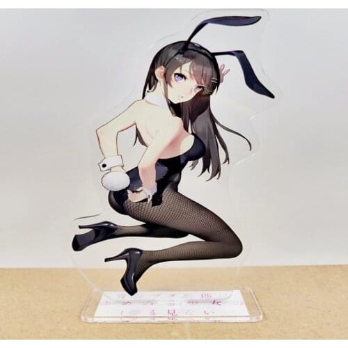 Hot Anime Rascal Does Nunny Girl Acrylic Stand Figure Model Plate Holder Sakurajima Mai Sisters Dream Toys Keychain Otaku Gift