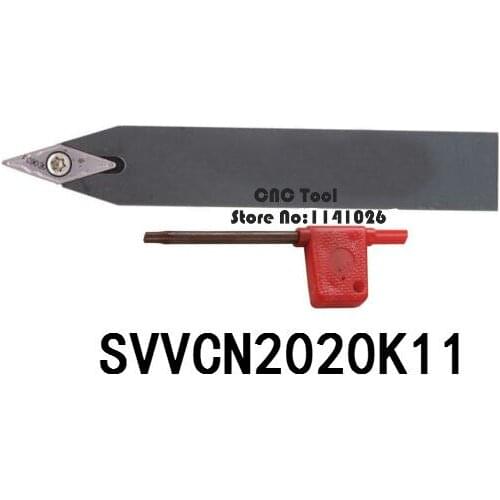 SVVCN2020K11 20*20mm Metal Lathe Cutting Tools Lathe Machine CNC Turning Tools External Turning Tool Holder S-Type SVVCN