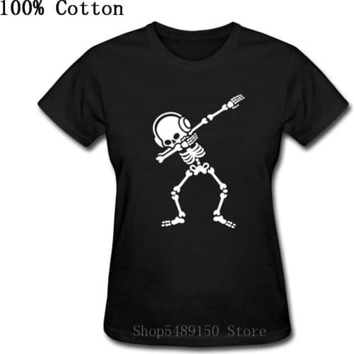 Headphones Music Heavy Death Metal Rock Hip Hop Music Black Funny Skull T Shirt Youth Women T-Shirts Skeleton Dab Dabbing Tshirt