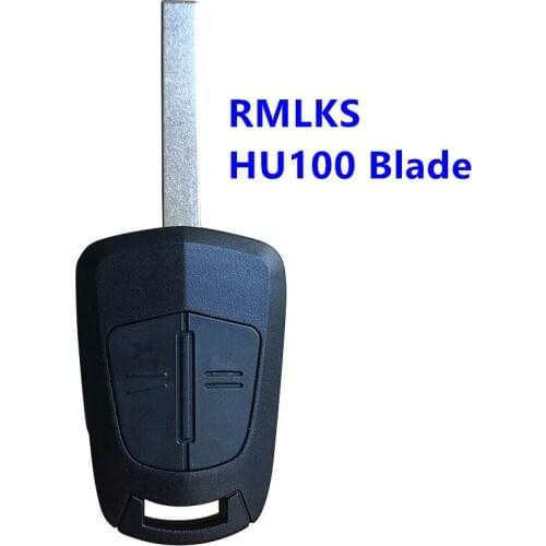 New Replacement 2 Button Remote Key Shell fit for Opel key Case Fob uncut HU100 blade