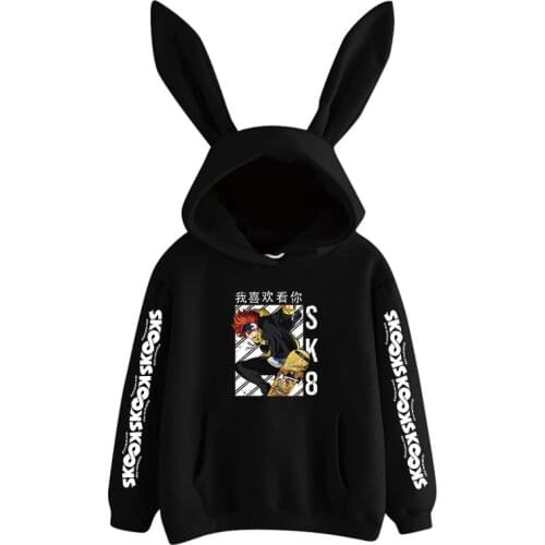Janpanese Anime sk8 the infinity Rabbit Hoodie Women Girls Kpop Sweatshirts Kawaii streetwear graphic Japan reki cosplay