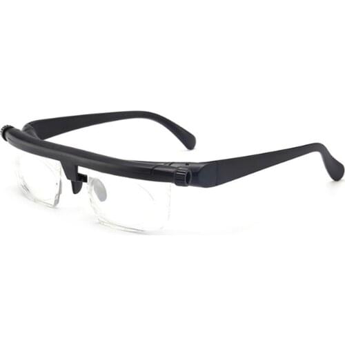 Adjustable Glasses Non-Prescription Lenses for Nearsighted Farsighted Computer Reading Driving Unisex Variable Focus Glasses