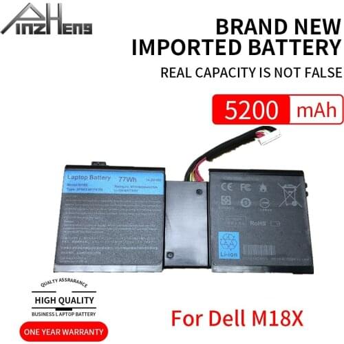 PINZHENG 14.8V 86WH New 2F8K3 Laptop Battery For DELL Alienware 17 18 18x M17X R5 M18X R3 02F8K3 Replacement Battery