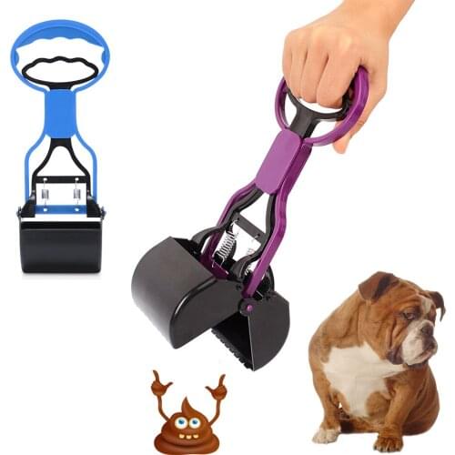 Plastic Pet Dog Pooper Scooper Dog Cleaning Poop Scoop Clean Pick Up Animal Waste Excreta Cleaning Tools Outdoor Pet Supplies