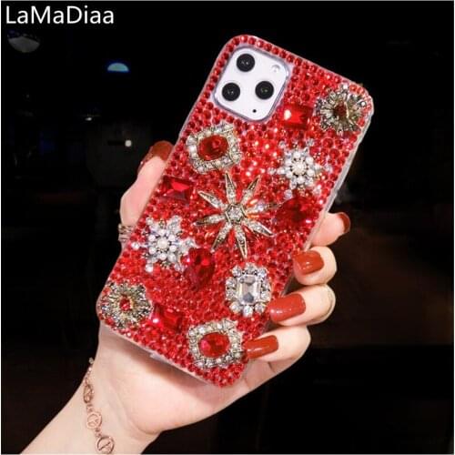 Luxury Bling Crystal Diamond Rhinestone Soft Phone Case Cover For Huawei Honor 8 9 10 20 30 Lite V10 V20 V30 V40 Pro 7X 8X 9X