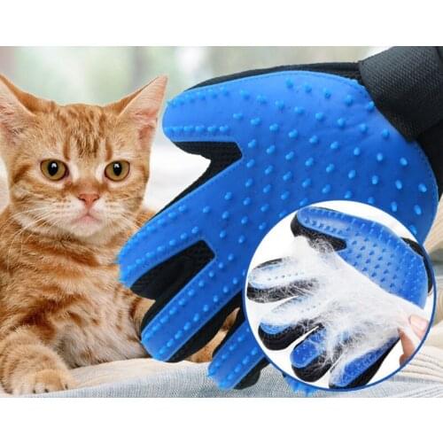 Pet Soft Silicone Dog Cat Pet brush Glove Cat cleaning Gentle Efficient Cat Grooming Glove Dog Bath Supplies Pet Glove combs
