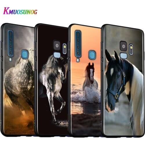 Running Horse Clydesdale Silicone Cover For Samsung Galaxy A9 A8 A7 A6 A6S A8S Plus A5 A3 Star 2018 2017 2016 Phone Case