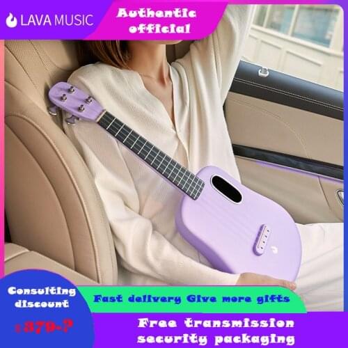 LAVA U Carbon Fiber Acoustic Tenor/Concert Ukulele 4 Strings 23 inch 26 inch Hawaii Uke Travel Mini Guitar With Case and Pick