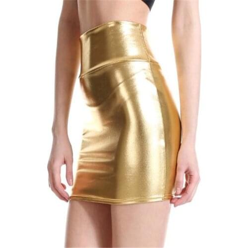 YINGAICONG Women's Leather Skirts