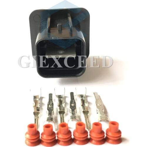 2 Sets 6 Pin KPH803-06028 Male Auto Wire Connector Lamp Socket For Hyundai Kia