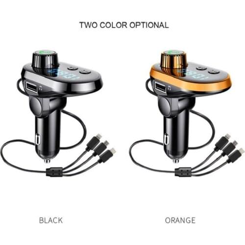 Bluetooth 5.0 Car Mp3 Multifunction Fm Transmitter Cigarette Lighter U Disk Memory Card 3.1a Usb Charger