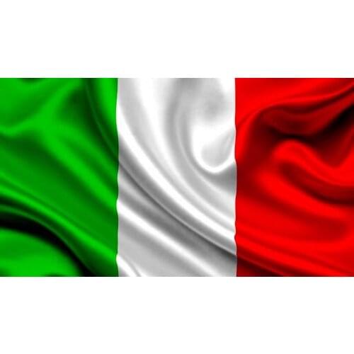 BANDERA CALIDAD NACIONAL DE Italia 150x90cm - Tela De Alta calidad Envió Gratis
